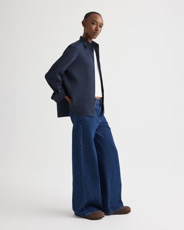 TWP Dark stone Tiny Dancer Jean in Heavy Denim view 3