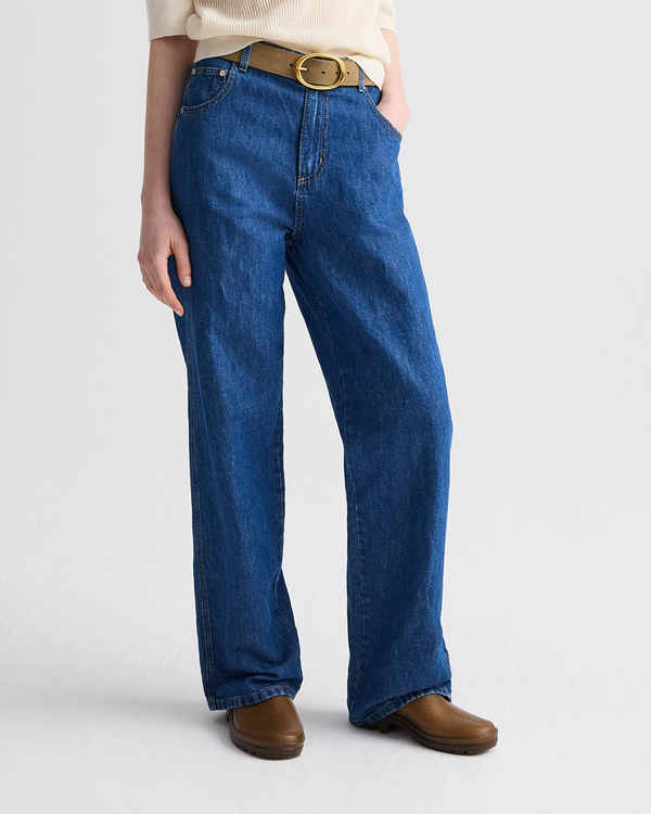 TWP Petrified oak Wide Belt in Suede view 2