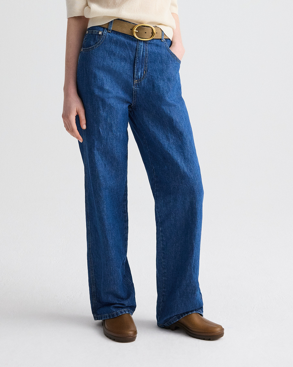 TWP Petrified oak Wide Belt in Suede view 2