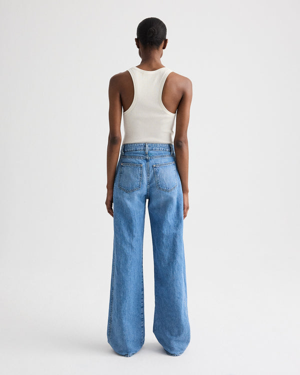 TWP Montauk West 11th St Jean in Linen Cotton Denim view 5