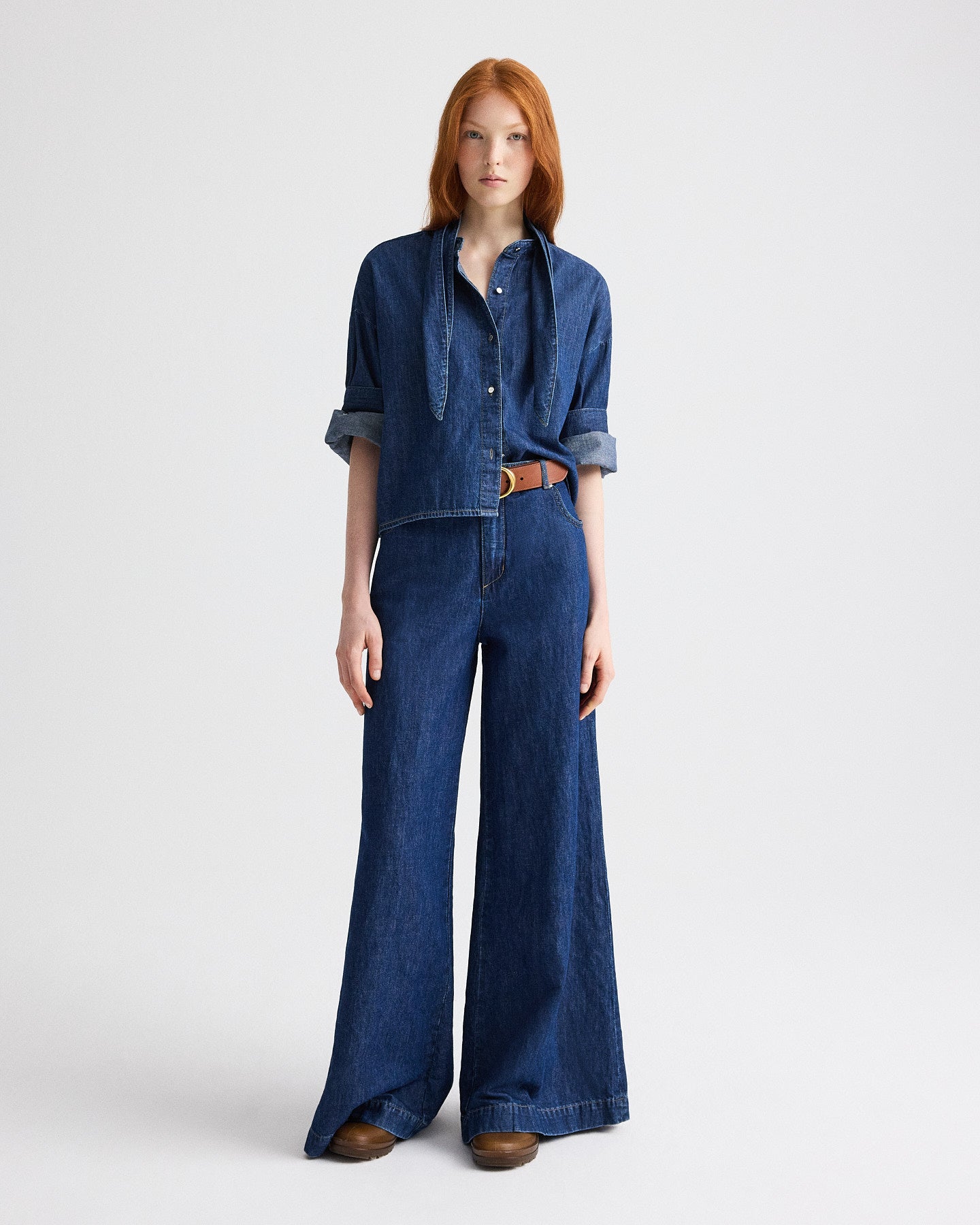 TWP Dark stone Dillon Jean in Cotton Linen Denim view 4