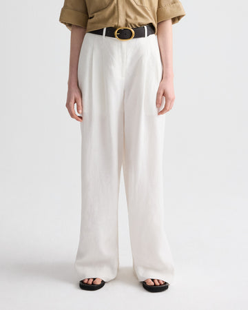 TWP Ivoire Avery Pant in Plain Weave Linen view 3