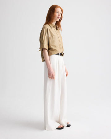 TWP Ivoire Avery Pant in Plain Weave Linen view 4