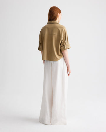 TWP Ivoire Avery Pant in Plain Weave Linen view 5