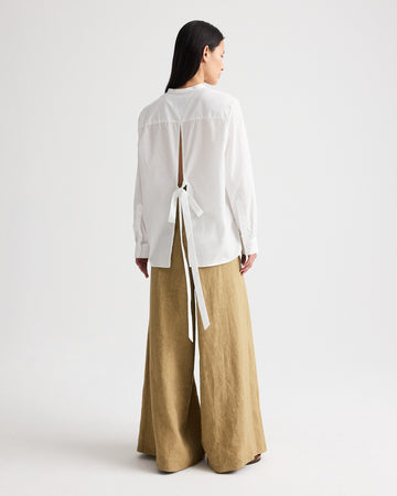 TWP Kelp Crosby St Pant in Plain Weave Linen view 6
