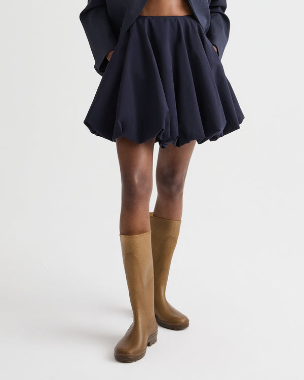 TWP Midnight Julia Skirt in Cotton Shirting view 2