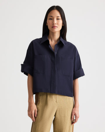 TWP Midnight My Newest Mistake Shirt in Cotton Shirting view 2