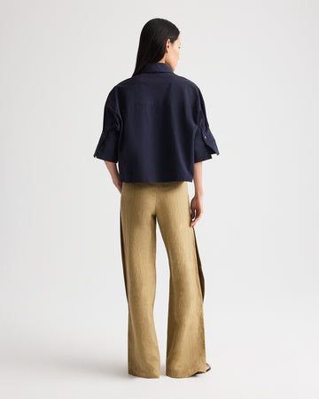 TWP Midnight My Newest Mistake Shirt in Cotton Shirting view 4