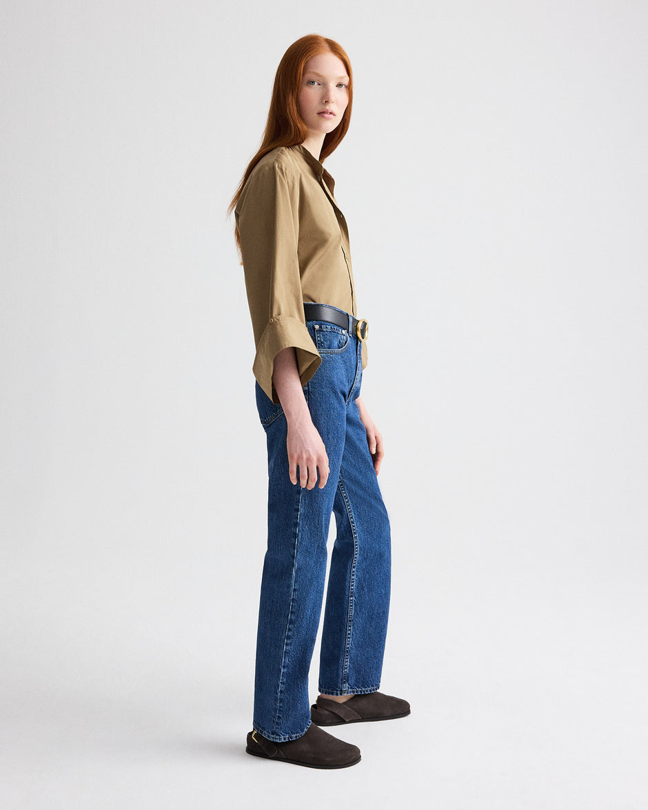 TWP Ermine The Beau Shirt in Cotton Shirting view 4