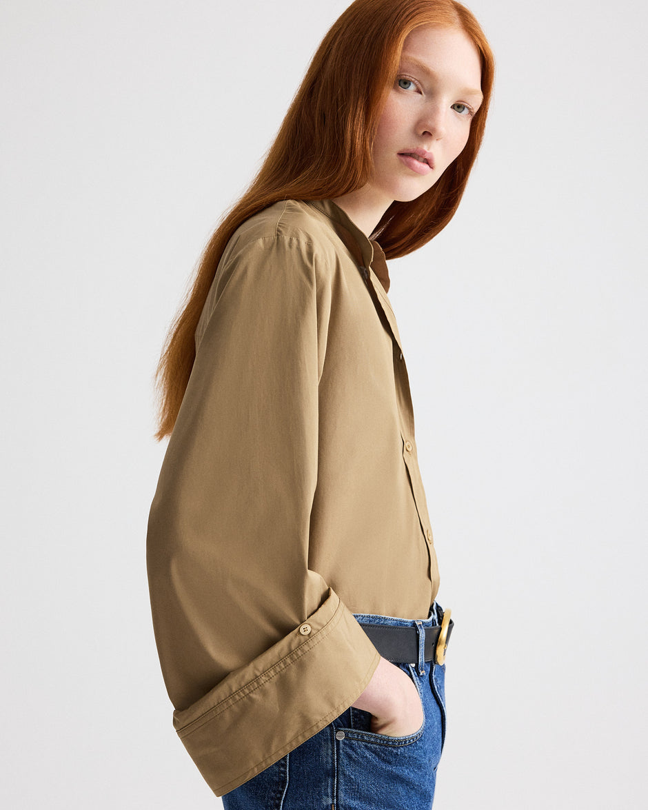 TWP Ermine The Beau Shirt in Cotton Shirting view 2