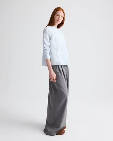 TWP Plein air Close Call Top in Cotton Shirting view 4