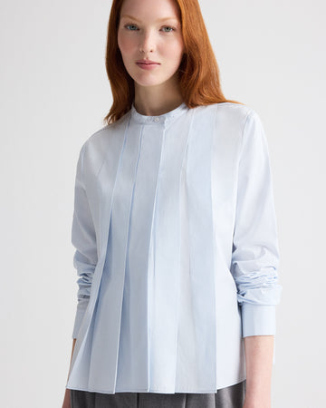 TWP Plein air Close Call Top in Cotton Shirting view 1