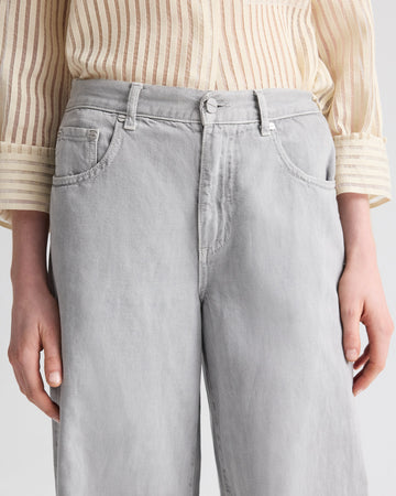 TWP Oyster mushroom Tiny Dancer Jean in Natural Denim view 4