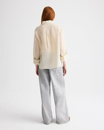 TWP Oyster mushroom Tiny Dancer Jean in Natural Denim view 5