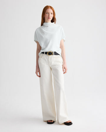 TWP White Tiny Dancer Jean in Rigid Denim view 3