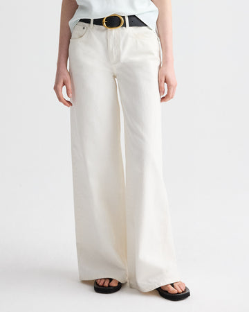 TWP White Tiny Dancer Jean in Rigid Denim view 4