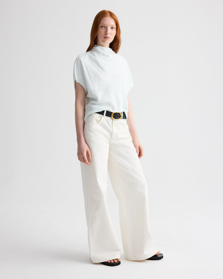 TWP White Tiny Dancer Jean in Rigid Denim view 1