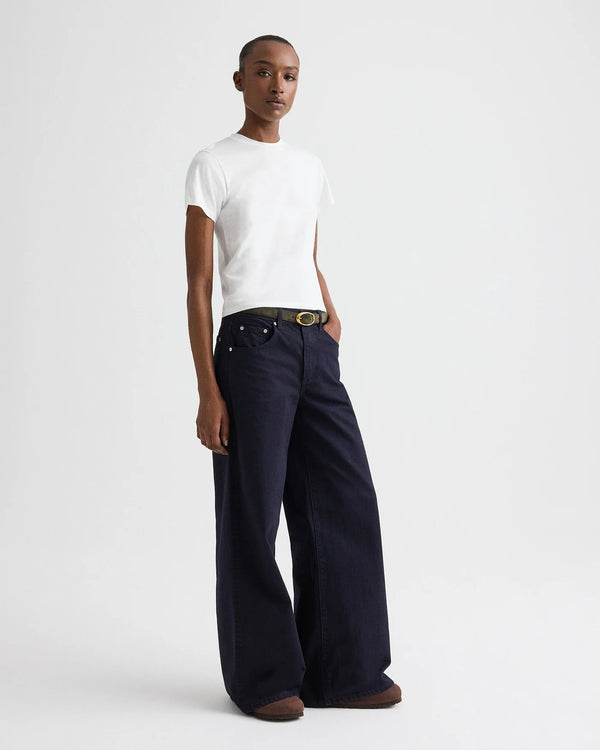 TWP Military Narrow Belt in Suede view 2
