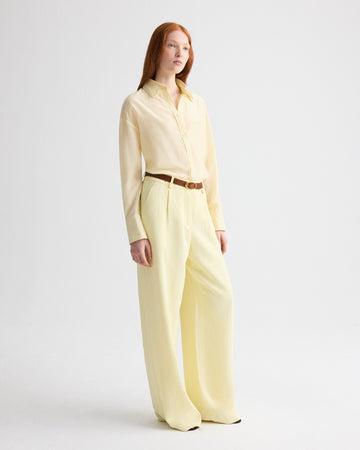 TWP Flan Hudson St Pant in Coated Viscose Linen view 1