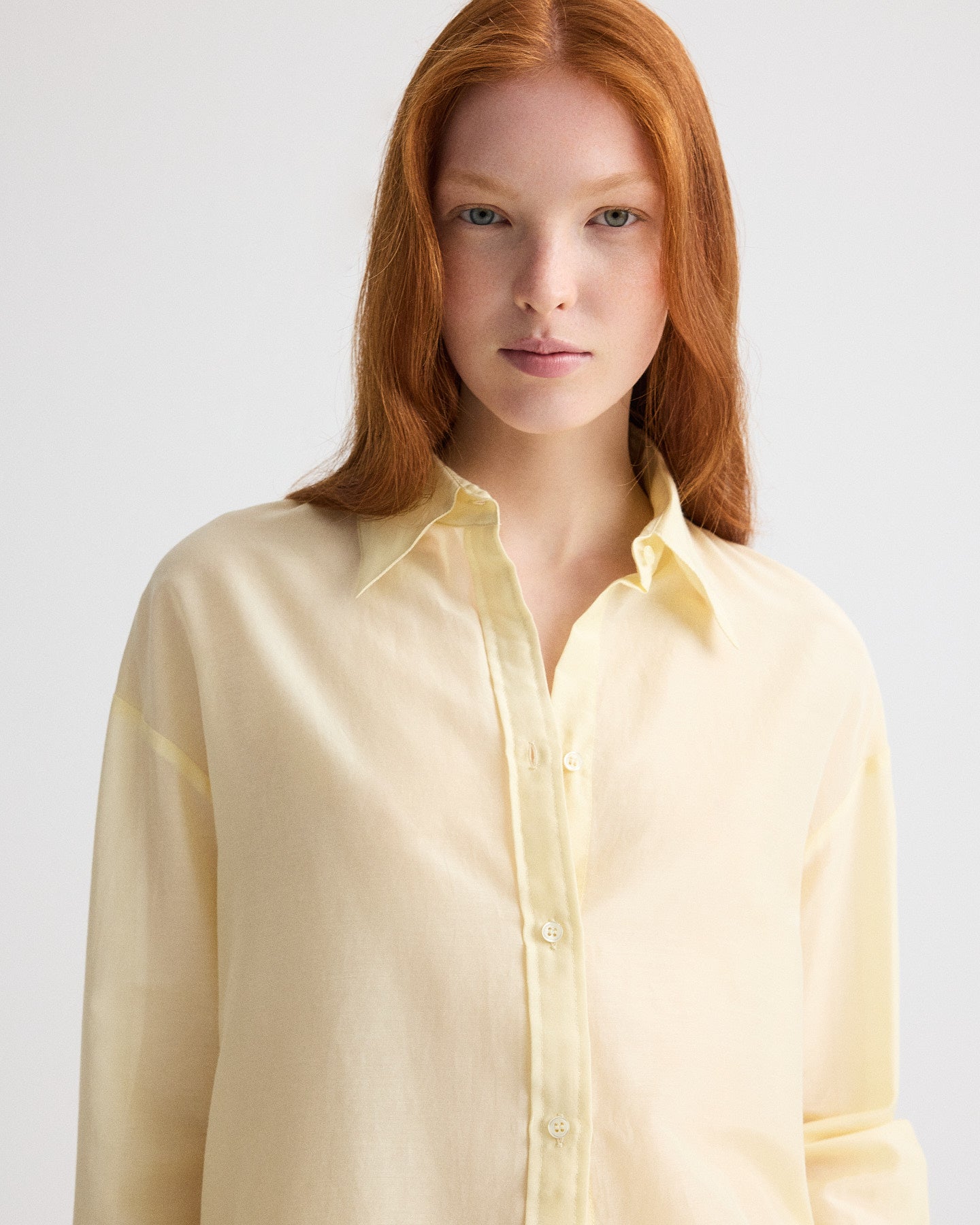 TWP Flan Big Joe Shirt in Cotton Silk Organza view 2