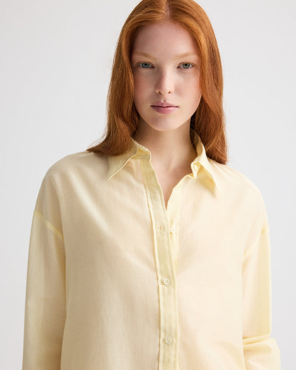 TWP Flan Big Joe Shirt in Cotton Silk Organza view 2