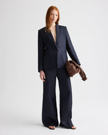 TWP Night sky Boy Blazer in Chintzed Linen view 1