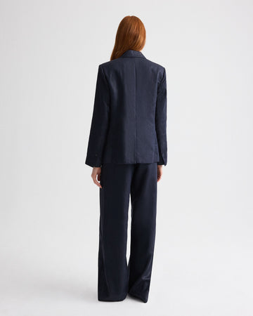 TWP Night sky Boy Blazer in Chintzed Linen view 5