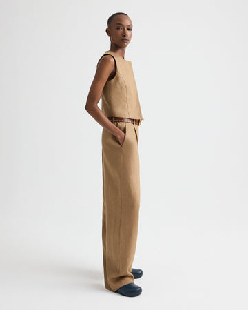 TWP Ermine Hudson St Pant in Chintzed Linen view 4