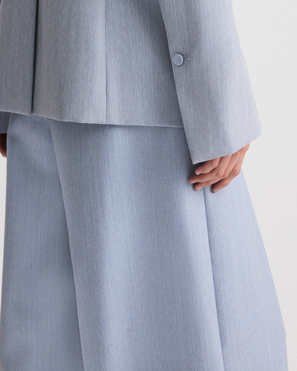 TWP Halogen blue Avery Pant in Compact Wool Suiting view 4