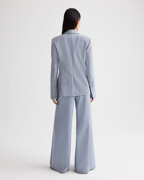 TWP Halogen blue Avery Pant in Compact Wool Suiting view 6