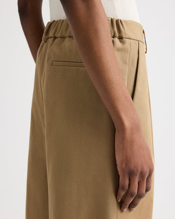 TWP British khaki The City Short in Water-Repellent Cotton Canvas view 4