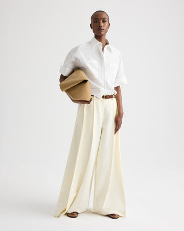 TWP Bone Crosby St. Pant in Cotton Linen Suiting view 1