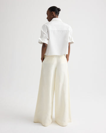 TWP Bone Crosby St. Pant in Cotton Linen Suiting view 6