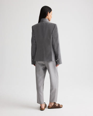 TWP Medium heather grey The Double Take Blazer in Soft Finish Stretch Wool view 6