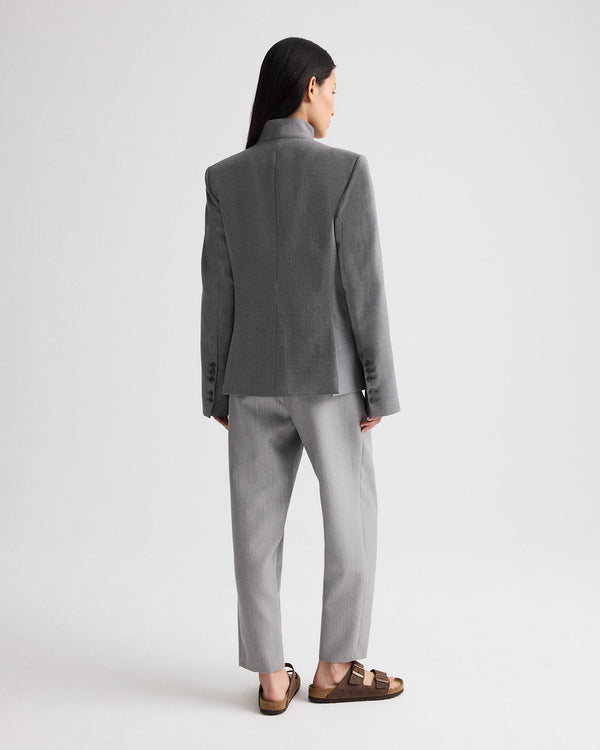 TWP Medium heather grey The Double Take Blazer in Soft Finish Stretch Wool view 6