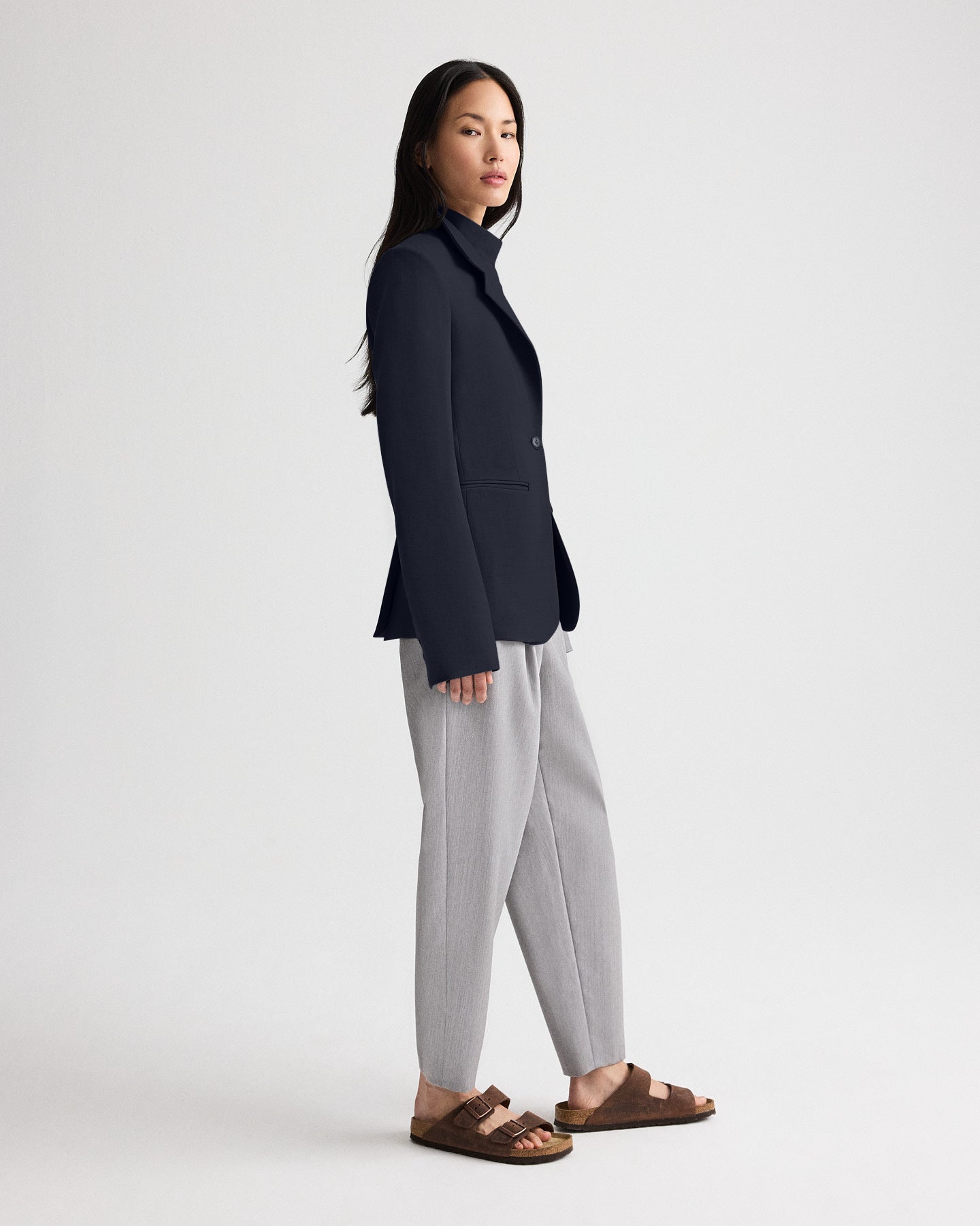 TWP Midnight The Double Take Blazer in Soft Finish Stretch Wool view 4