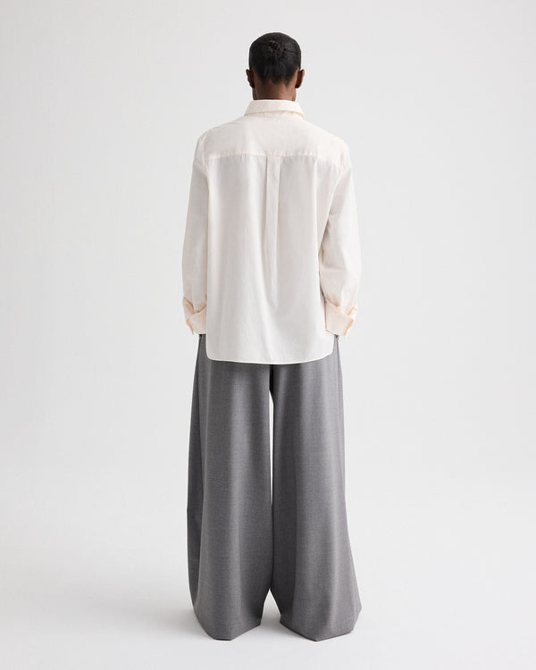 TWP Medium heather grey Avery Pant in Soft Finish Stretch Wool view 5