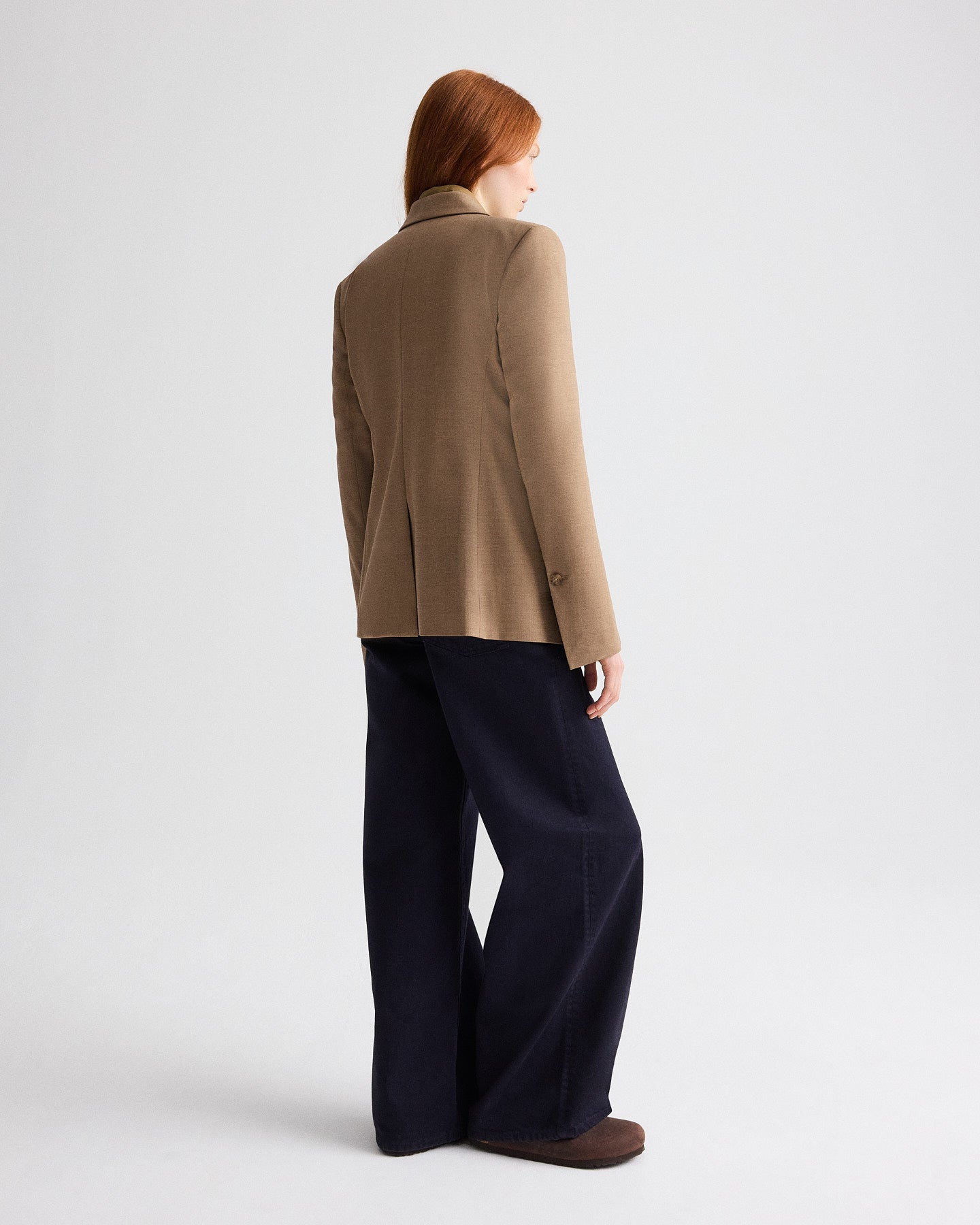 TWP Ermine melange Her Fit Blazer in Bistretch Ultrafine Tabby view 4