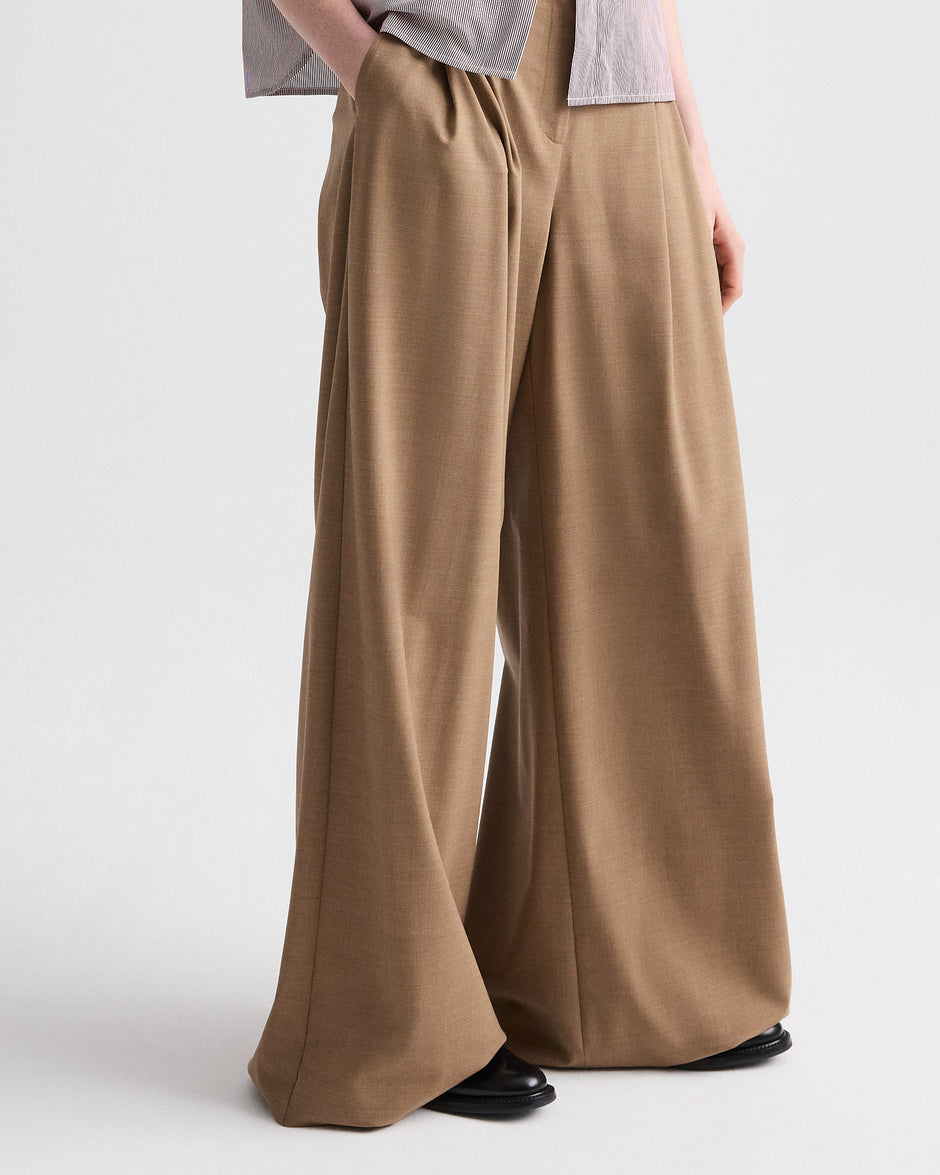 TWP Ermine melange Next Didi Pant in Ultrafine Tabby view 1