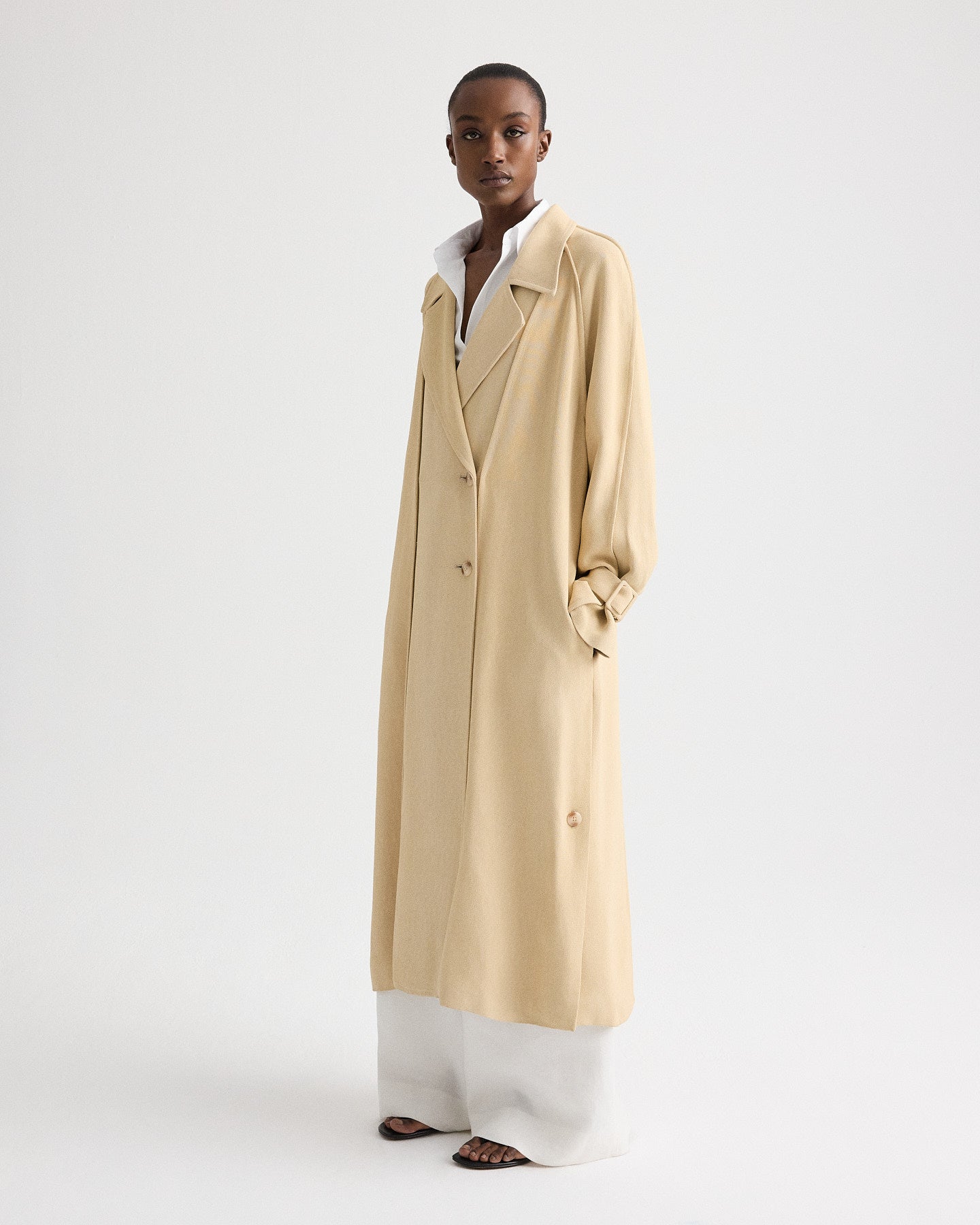 TWP Moonlight Unfinished Business Coat in Fluid Gabardine view 4