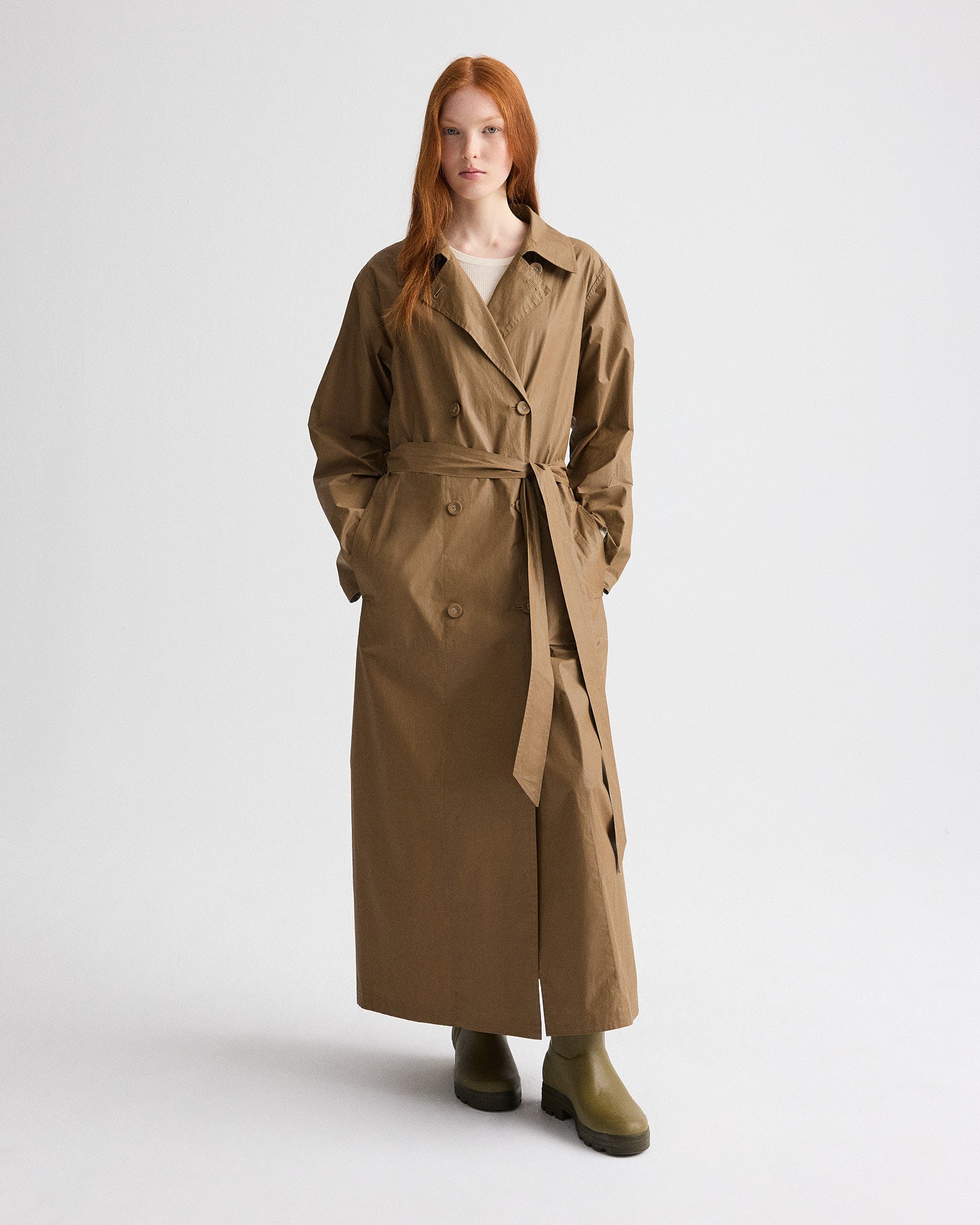 TWP Ermine Back And Forth Trench in Lightweight Cotton Trench view 3
