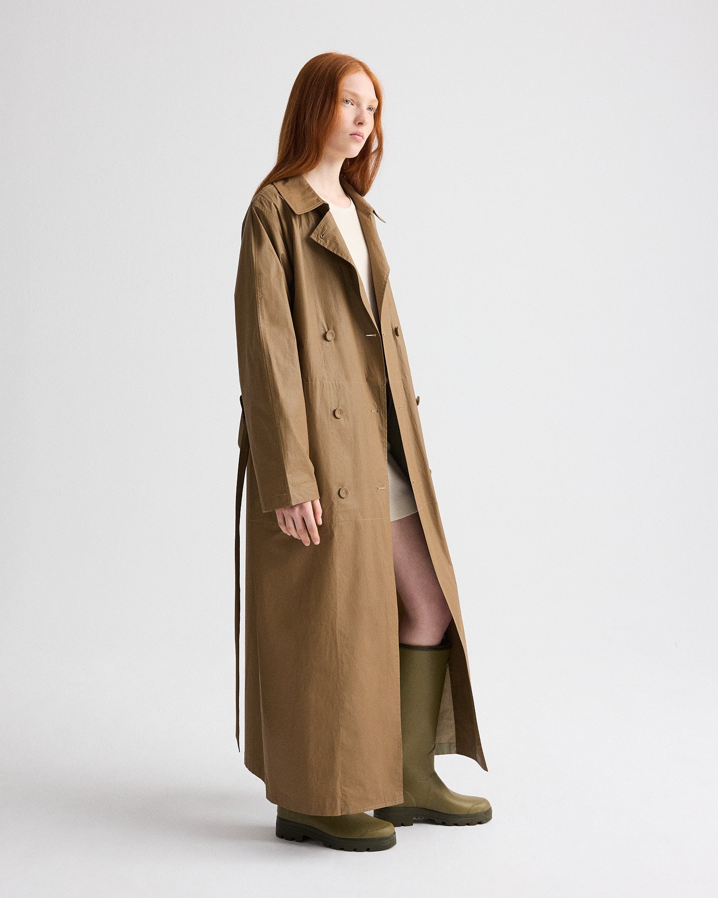 TWP Ermine Back And Forth Trench in Lightweight Cotton Trench view 1