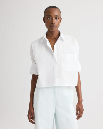 TWP White Next Ex Shirt in Superfine Cotton view 4