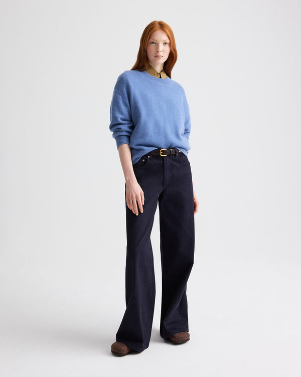 TWP Country blue Boy Crewneck Sweater in Italian Cashmere view 4
