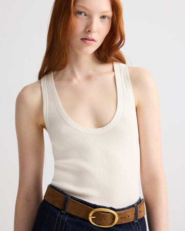 First Layer Tank in Cotton Silk