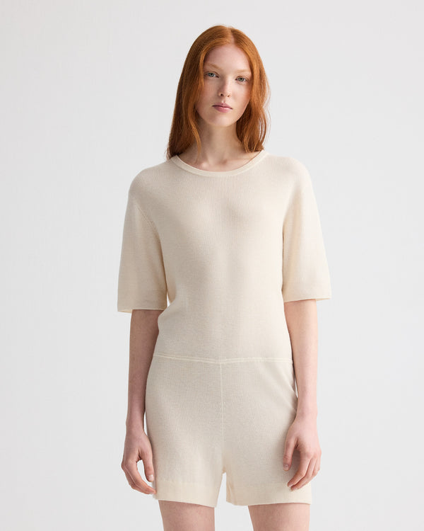 TWP Ivory Baz Romper in Superfine Cashmere view 2