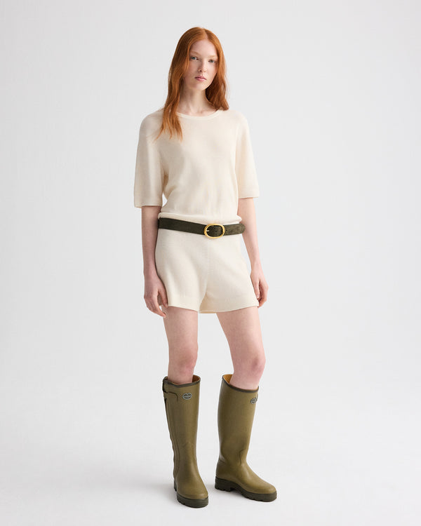 TWP Ivory Baz Romper in Superfine Cashmere view 1