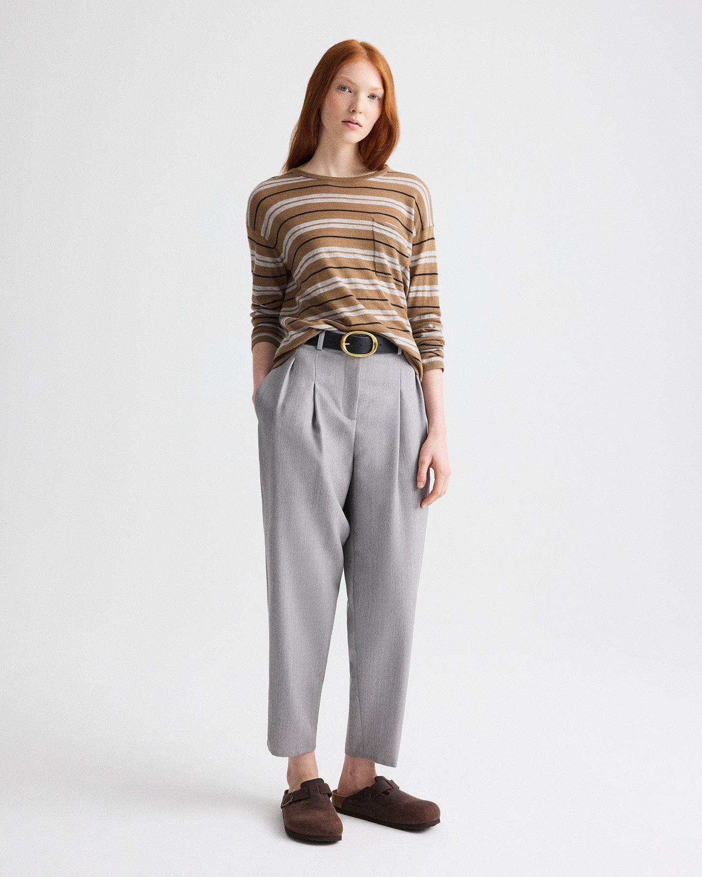 TWP Ermine multi 4th St with Stripes in Superfine Cashmere view 3