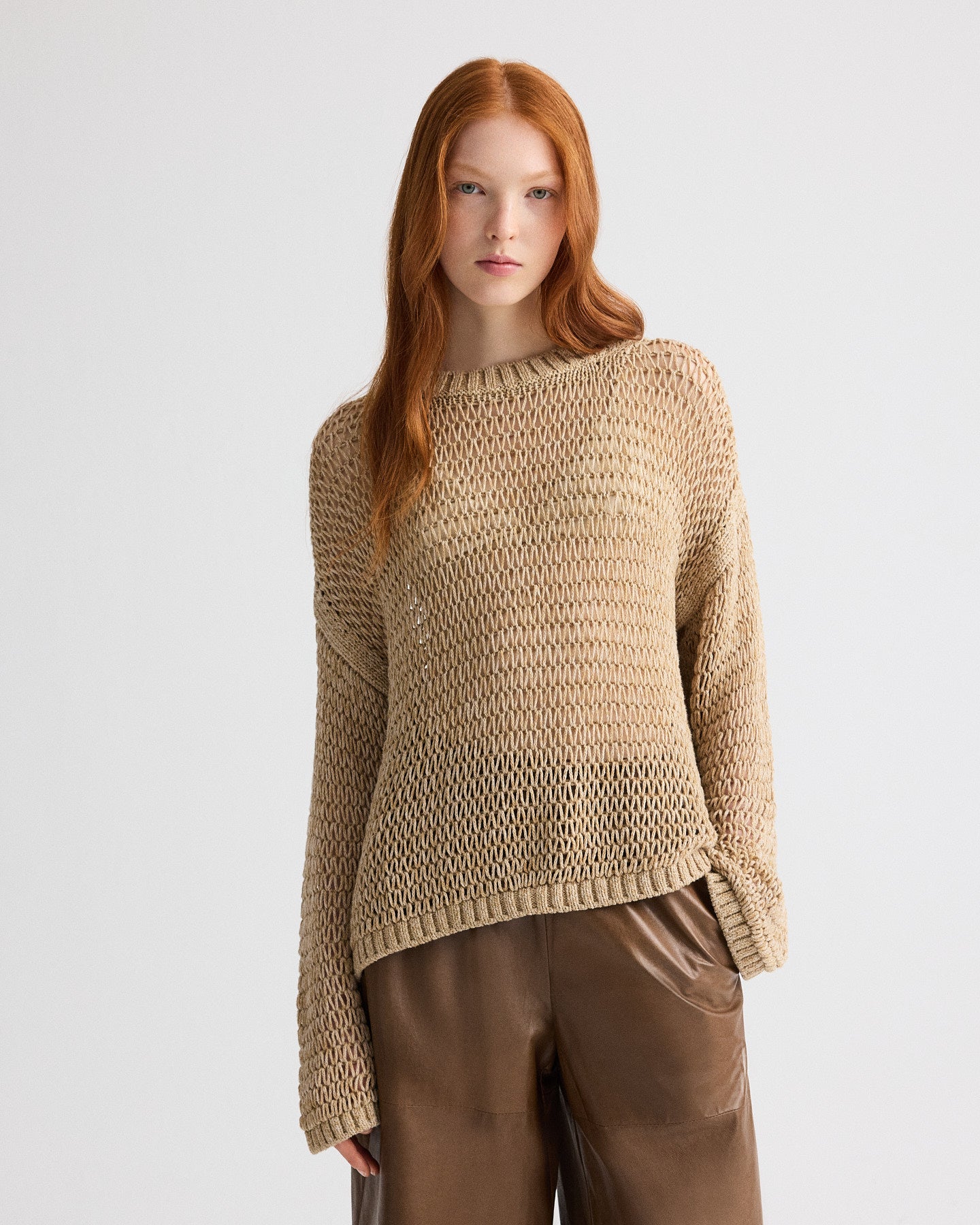 TWP Ermine Open Range Sweater in Cotton Wool view 1