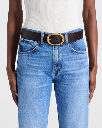 TWP Dakota Wide belt in Vachetta Leather view 2